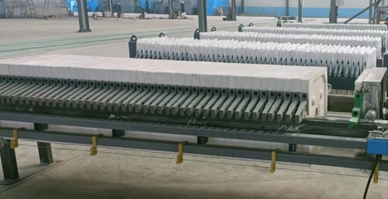 Buy Automatic Industrial Sludge Dewatering Machine Hydraulic Chamber Plate And Frame Oil Clay Filter Press Equipment online manufacture