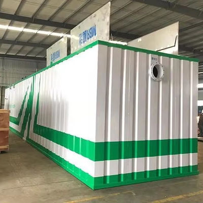 Buy Electric Auto Control PLC  Integrated Stainless Steel Mbbr Package Containerized Domestic And Industrial Sewage Treatment Plant online manufacture