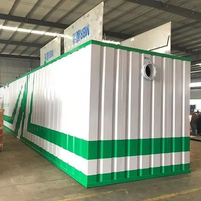Buy Electric Auto Control Containerized MBBR Sewage Treatment Plant For Poultry Chicken Slaughter House Wastewater Treatment online manufacture