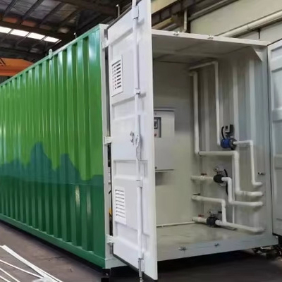 Buy 50/100/200m3/d MBR Bioreactor Containerized Sewage Treatment Plant With Electric Auto Control PLC Siemens Compact Design online manufacture