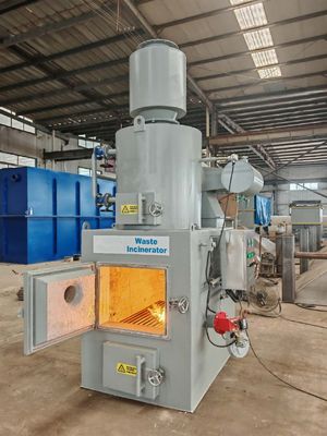 buy Animal Body Incinerator with Up To 1200°C Temperature Range, Carbon Steel Construction, and 1 Year Warranty for Organic Waste Disposal online manufacture