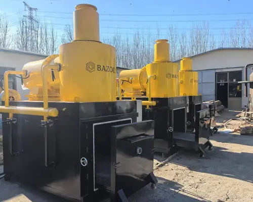 Buy 15kg-10t Per Batch Capacity Hospital Waste Incinerator with Double Wall Refractory Lined and 1 Year Warranty online manufacture