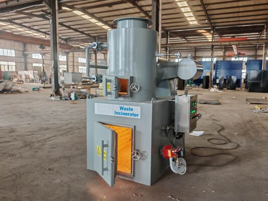 buy Industrial Waste Incinerator with 800-1200 Degrees Celsius Temperature Range and 50KG-1ton Per Batch Capacity for Heavy Oil Fuel Type online manufacture