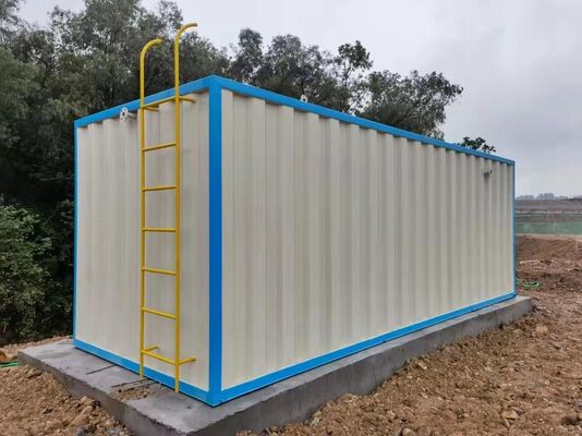 Buy Containerized MBBR Sewage Treatment Plant with 1-100,000 m³/day Capacity and Biological Chemical Physical Treatment online manufacture
