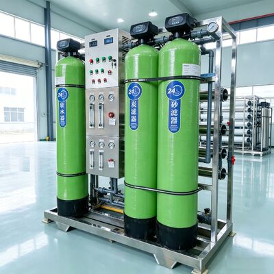 Buy High Capacity 1000L/Hour Reverse Osmosis System with PLC Control and Customizable Power for Industrial Water Purification online manufacture