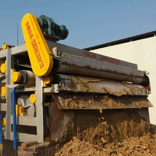 Less Chemicals Belt Press Filter Machine Sludge Dewatering Belt Filter ...