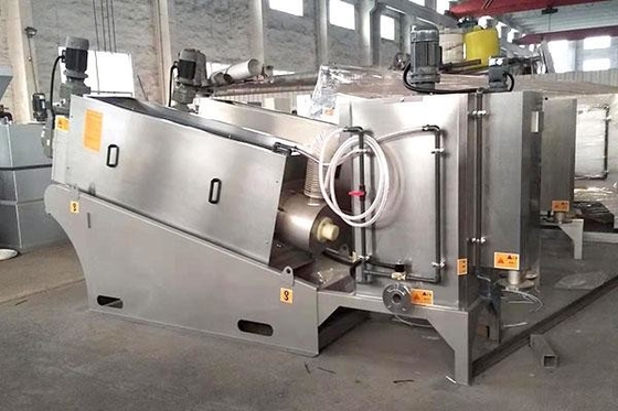 Oily Waste Dewatering Screw Press  Dewater Customizable Sludge Filter Press Filter