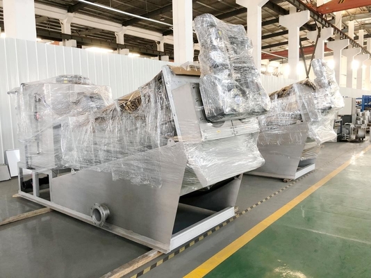 Oily Waste Dewatering Screw Press  Dewater Customizable Sludge Filter Press Filter