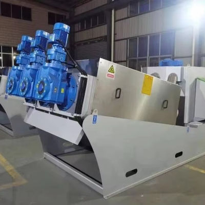 Automatic Running Screw Press Sludge Dewatering Machine with 95%-99% Inlet Moisture Content and 10-15m³/h Productivity