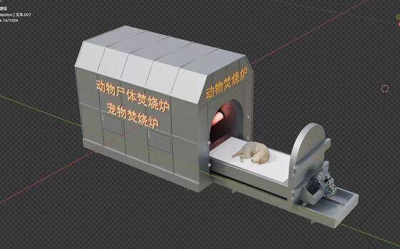 Customizable Animal Body Incinerator With PLC Control For Eco Friendly Animal Remains Disposal