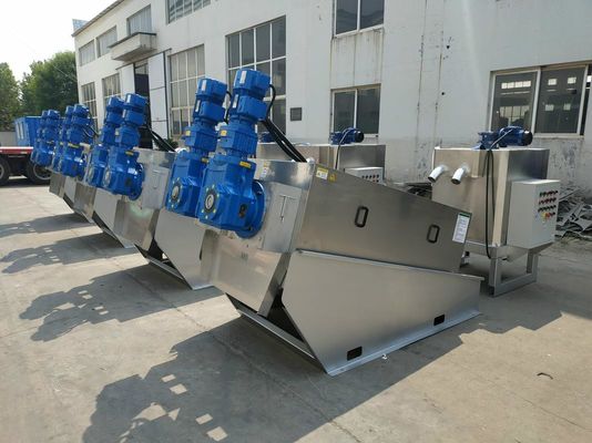 Small Footprint Automatic Screw Press Sludge Dewatering Machine Multi ...