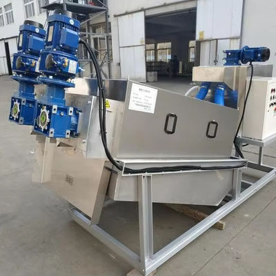 Operation Automatic Running SUS304 Stacked Volute Screw Press Machine ...