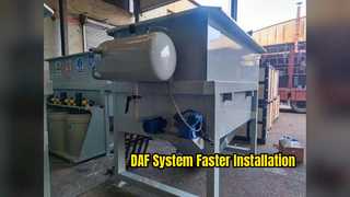 Integrated Chemical Dosing DAF System Fast Installation