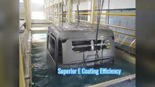 High Efficiency E Coating Line For Metal Parts